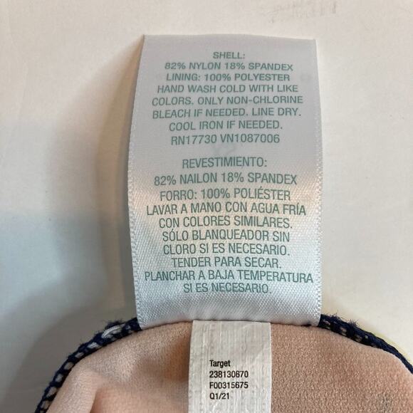 Kona Sol Swim Suit Bottoms Tropical Print Medium Bikini Bathing - Picture 5 of 6